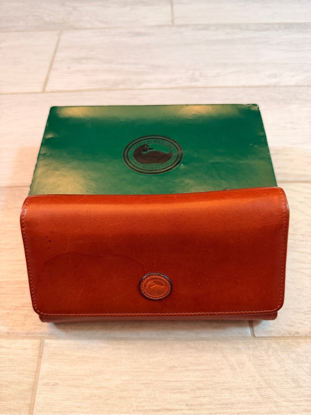 Dooney & Bourke Brown Leather Continental Wallet